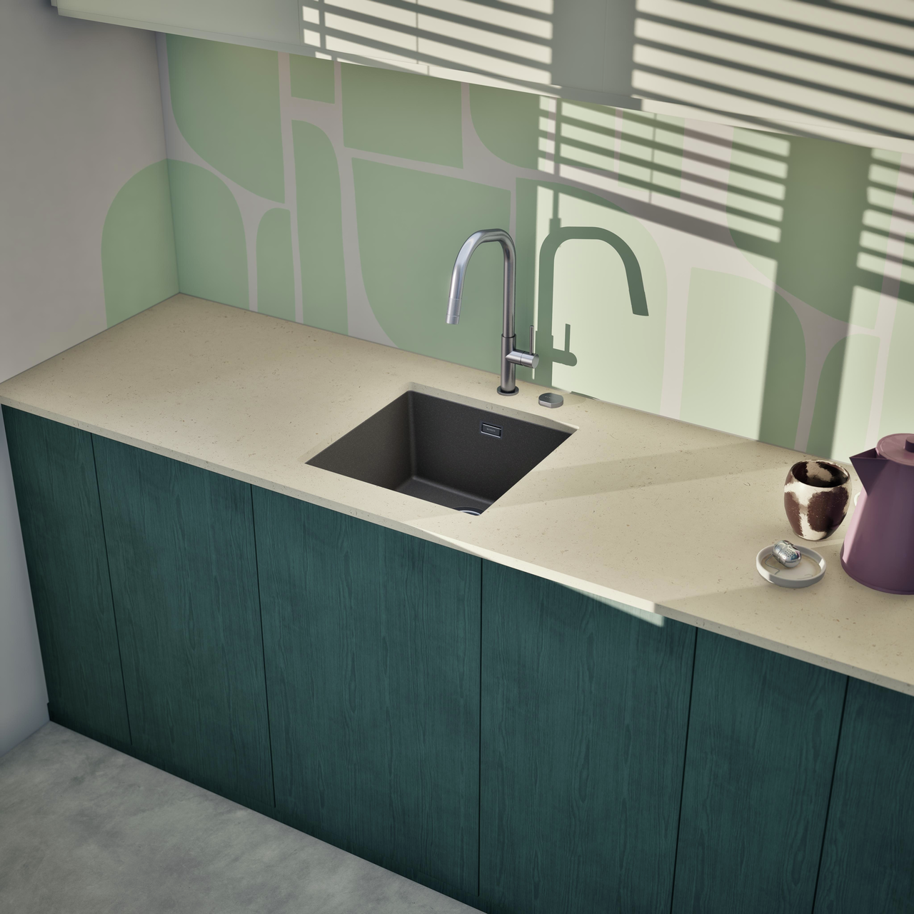 Dřez FORMHAUS D-100LS NERO